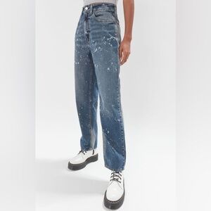 BDG SIZE 27 SPLATTER HIGH WAISTED JEANS